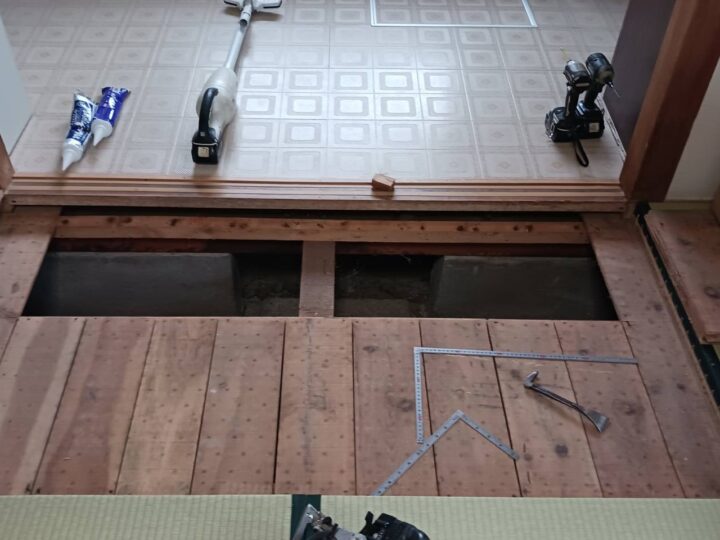 敷居床鳴り補修