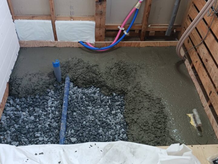 浴室土間打ち